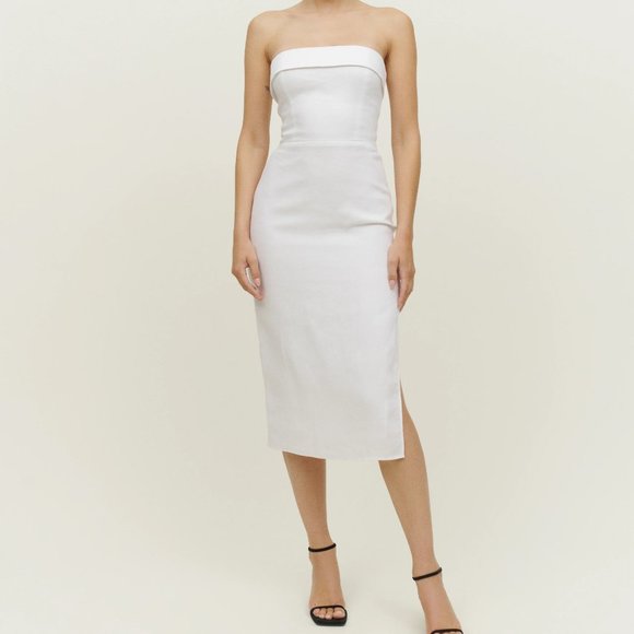 NEW | Reformation Marcella Linen Dress | Size 0 - Picture 1 of 6